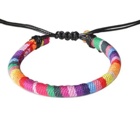 polly Bracelets AZ202 Multi Color Cord Bracelet