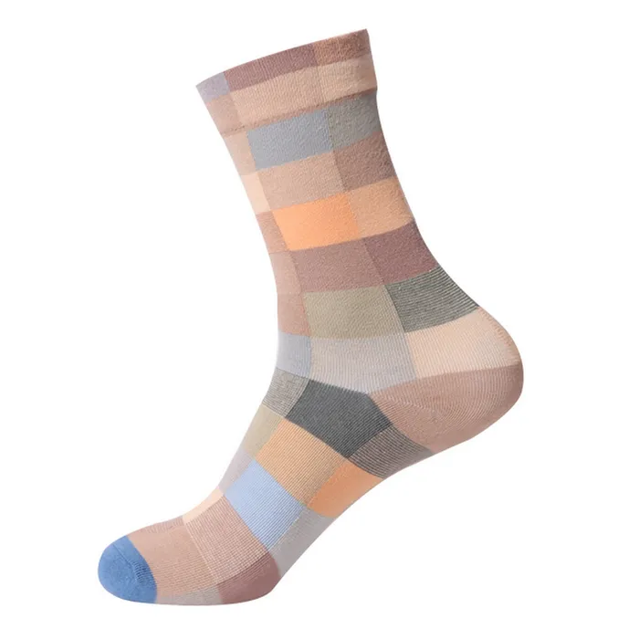 POLLY Earrings SF1091 Peach Multi Square Socks