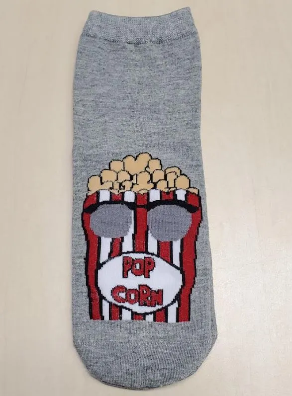 POLLY Earrings SF948 Gray Popcorn Socks