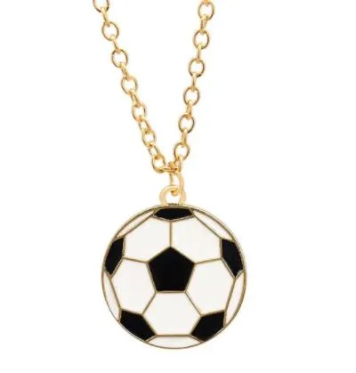 POLLY Necklaces L88 Gold Soccer Ball Necklace