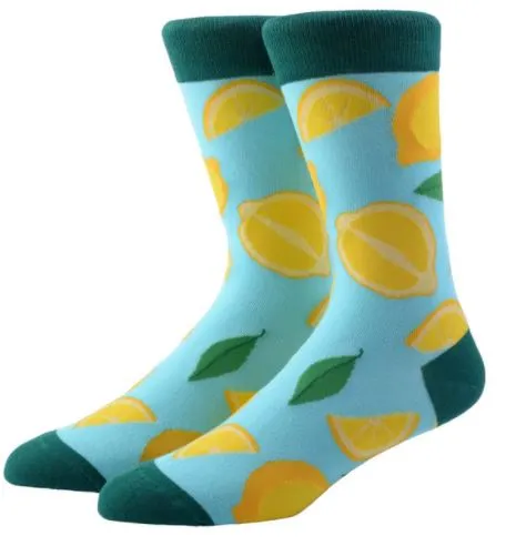 POLLY Necklaces SF996 Light Blue Lemon Socks