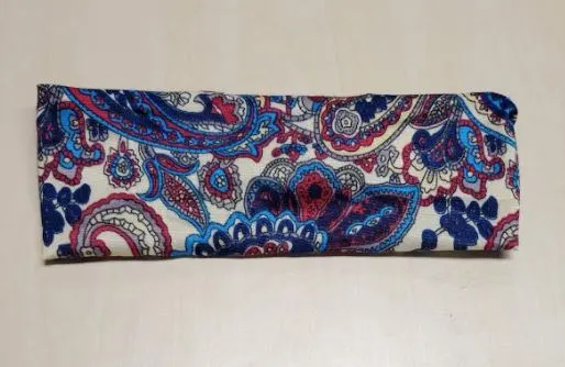 POLLY Rings H402 Beige Paisley Design Wide Head Band