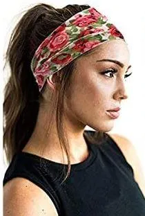 POLLY Rings H402 Beige Paisley Design Wide Head Band