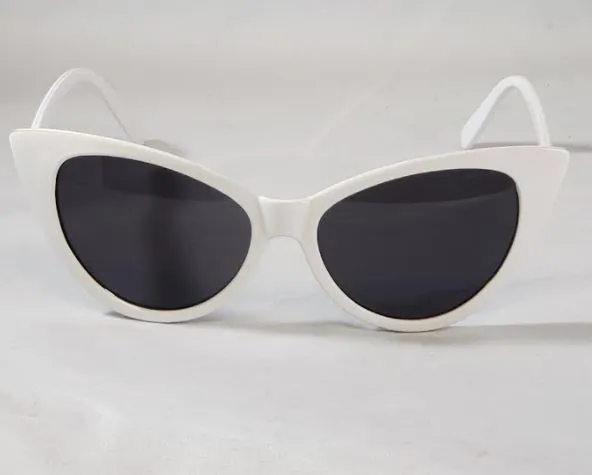 POLLY Rings S166 White Frame Fashion Sunglasses