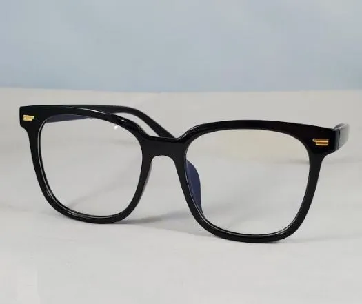 POLLY Rings S416 Black Frame Clear Lens Fashion Sunglasses