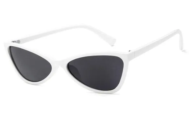 POLLY S113 White Frame Fashion Sunglasses Rings