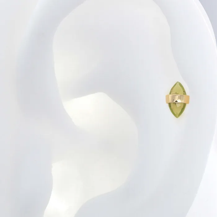 Pupil Hall Earrings Crystalized Peridot