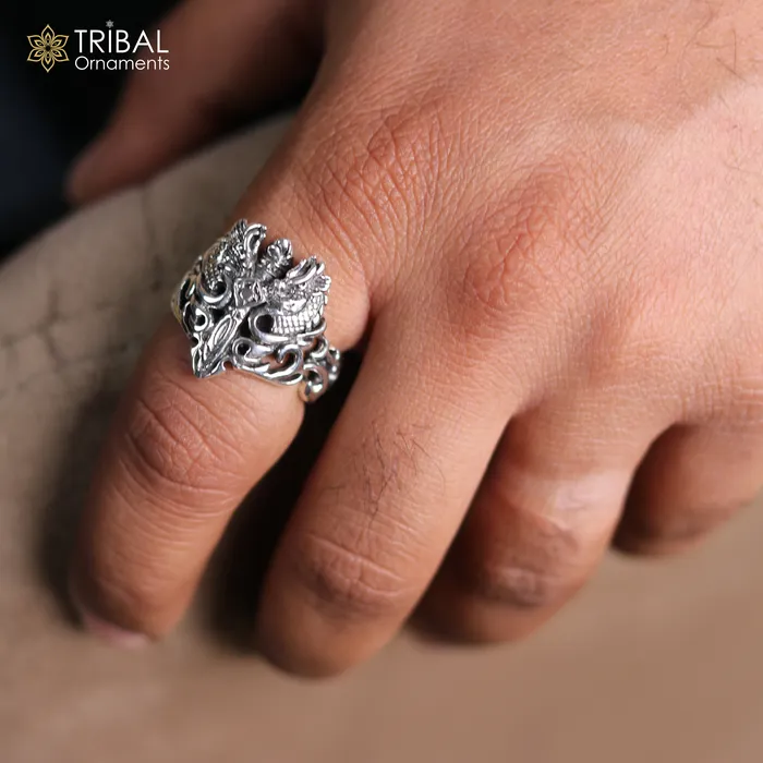 Rings 925 sterling silver heavy kingram design ring mens Jewelry sr764 TRIBAL ORNAMENTS Rings 925 sterling silver heavy kingram design ring mens Jewelry sr764 TRIBAL ORNAMENTS