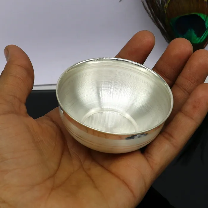 Rings 999 pure fine silver handmade utensils silver article silver vessel silver accessories silver puja art silver baby bowl set sv105 TRIBAL ORNAMENTS Rings 999 pure fine silver handmade utensils silver article silver vessel silver accessories silver puja art silver baby bowl set sv105 TRIBAL ORNAMENTS