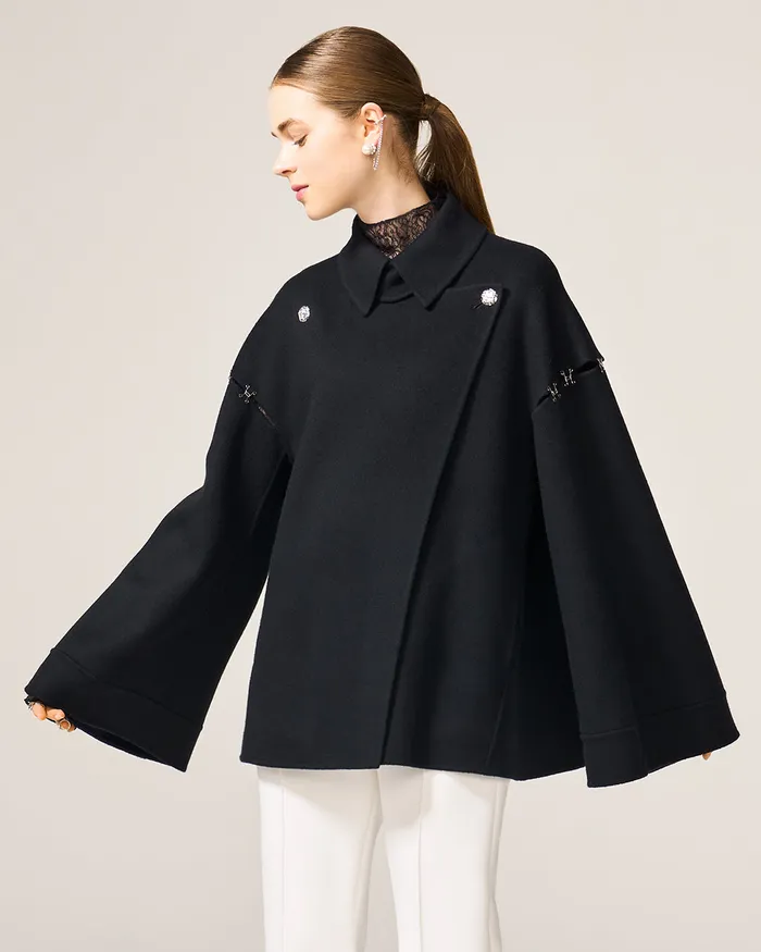 Rings ADEAM Black Patti Short Coat