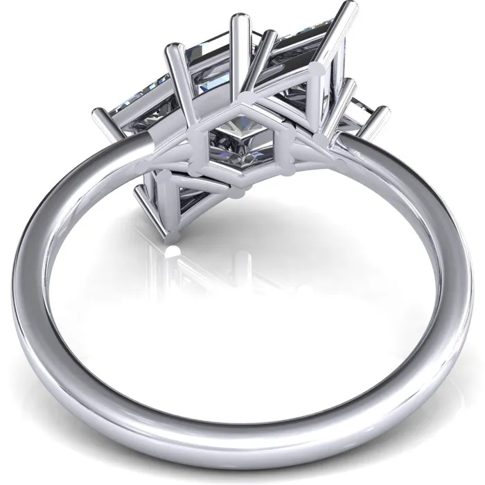 Rings Fire Brilliance 75mm Hexagon 5 Stone Triangle Ring