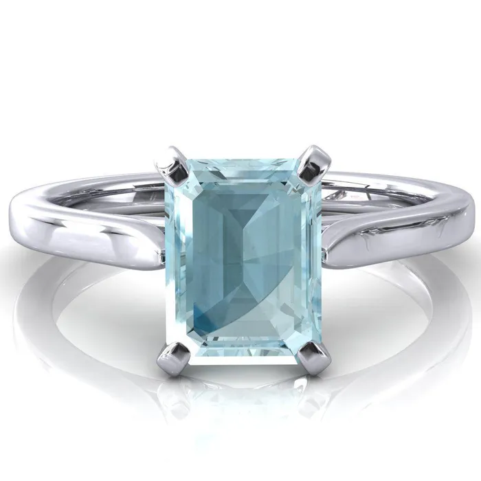 Rings Fire Brilliance Darci Emerald Aqua Blue Spinel 4 Prong Cathedral Solitaire Engagement Ring Rings Fire Brilliance Darci Emerald Aqua Blue Spinel 4 Prong Cathedral Solitaire Engagement Ring