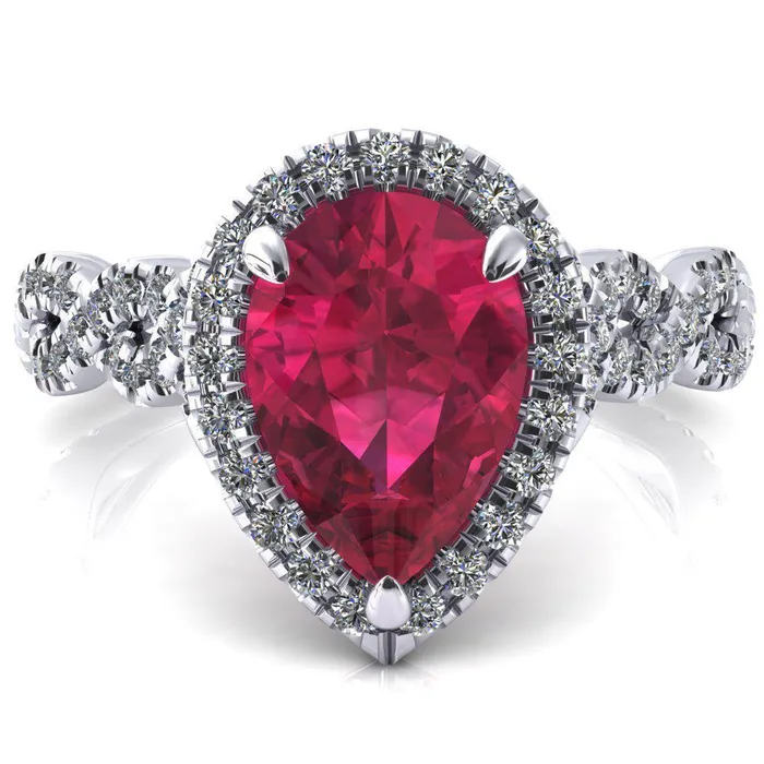 Rings Fire Brilliance Delaney Pear Ruby Halo Diamond 34 Infinity Eternity Ring Rings Fire Brilliance Delaney Pear Ruby Halo Diamond 34 Infinity Eternity Ring