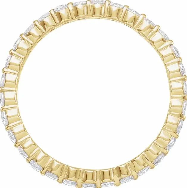 Rings Fire Brilliance Prestine Diamond Full Eternity 34 CTW Band