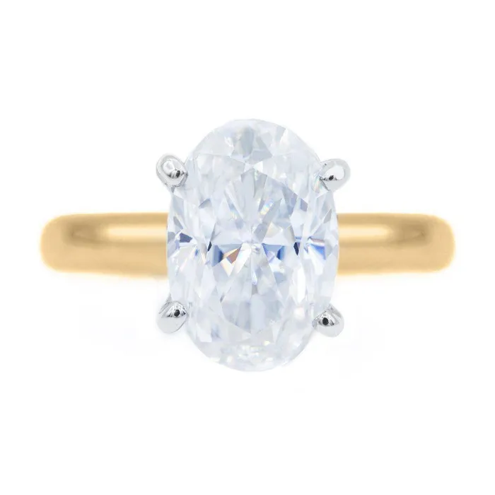 Rings Fire Brilliance Skinny Oval First Crush FAB Moissanite 4 Prongs FANCY Solitaire Ring Rings Fire Brilliance Skinny Oval First Crush FAB Moissanite 4 Prongs FANCY Solitaire Ring