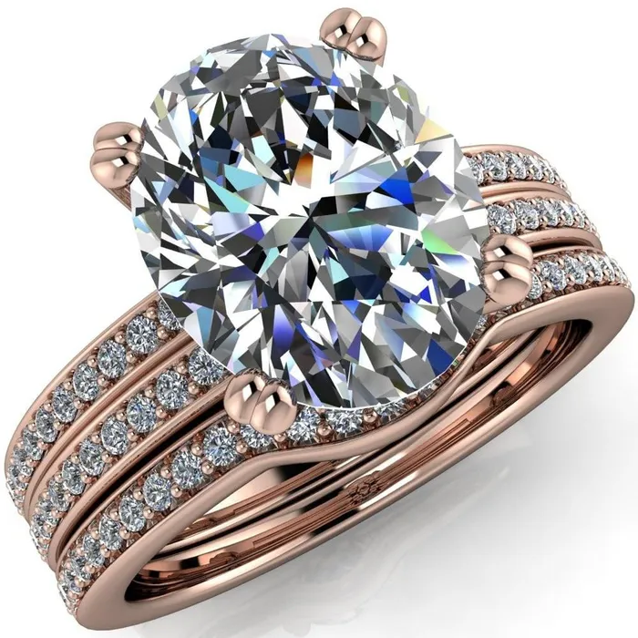 Rings Fire Brilliance Sophina Oval Center Stone 4 Double Prong Split Shank Engagement Ring Rings Fire Brilliance Sophina Oval Center Stone 4 Double Prong Split Shank Engagement Ring