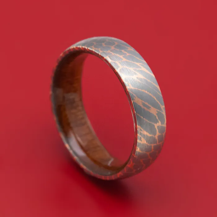 Rings Lashbrook Superconductor Mens Ring with Wood Sleeve Custom Made Band Rings Lashbrook Superconductor Mens Ring with Wood Sleeve Custom Made Band
