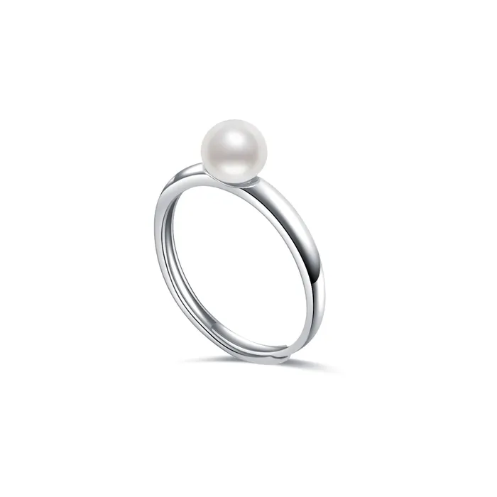 Rings Pearly Lustre Elegant Freshwater Pearl Ring WR00117