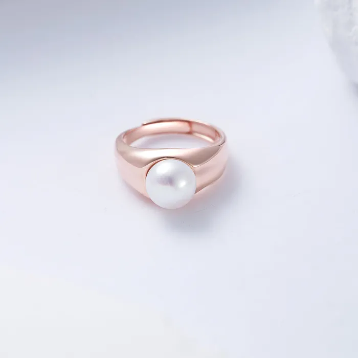 Rings Pearly Lustre Top Grade Freshwater Pearl Ring WR00260 FLUID