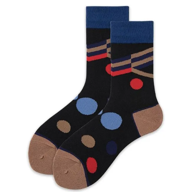 Rings SF612 Black Polka Dots Socks POLLY