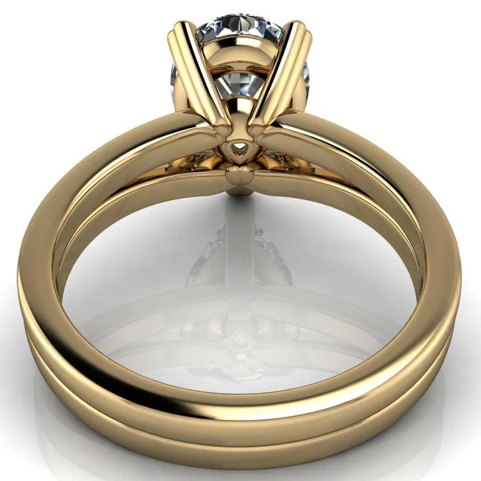 Rings Sophina Pear Center Stone 3 Double Prong Split Shank Engagement Ring Fire Brilliance 