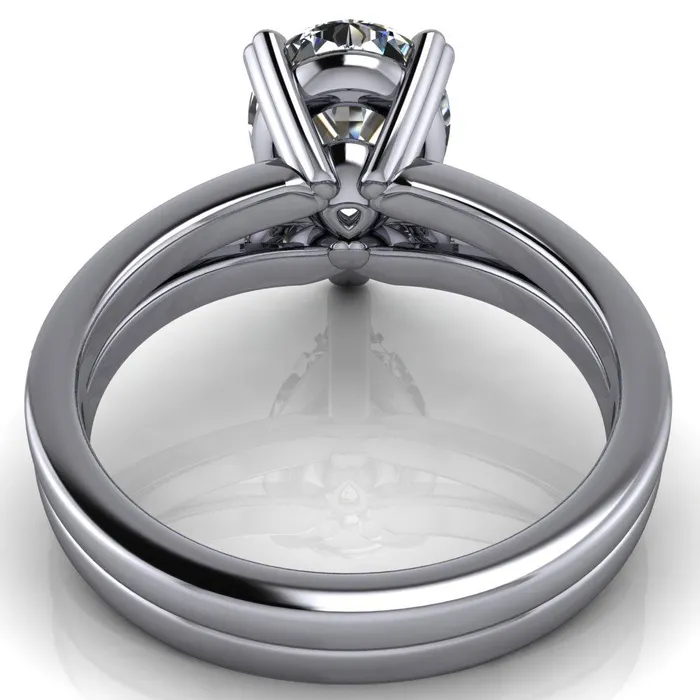 Rings Sophina Pear Center Stone 3 Double Prong Split Shank Engagement Ring Fire Brilliance 