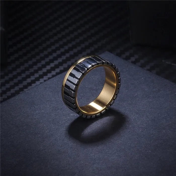 Rings SoulMen Jewelry Store Piano Forever Fashion Ring Gold Color