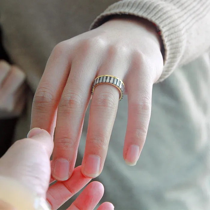 Rings SoulMen Jewelry Store Piano Forever Fashion Ring Gold Color