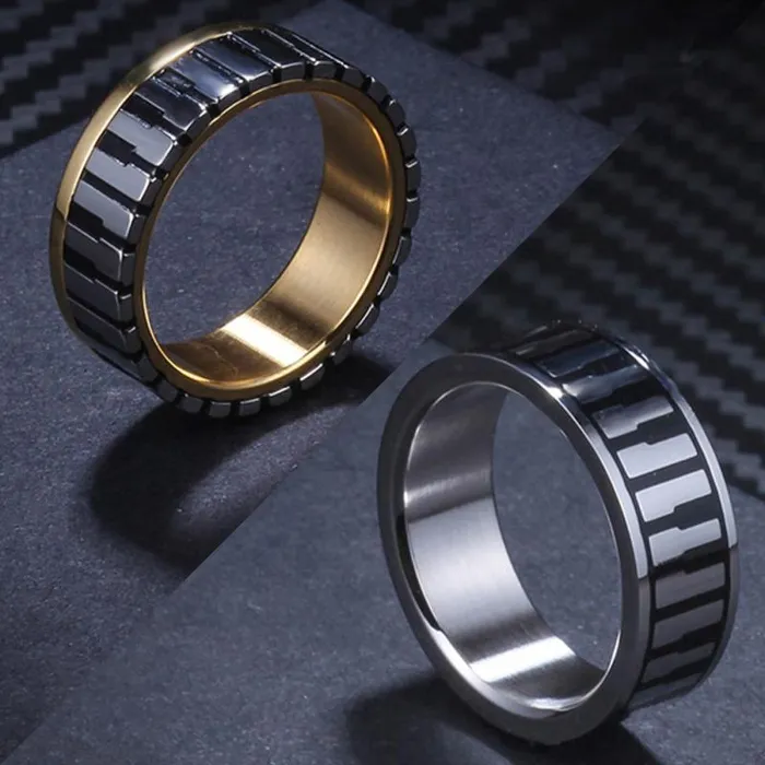 Rings SoulMen Jewelry Store Piano Forever Fashion Ring Gold Color