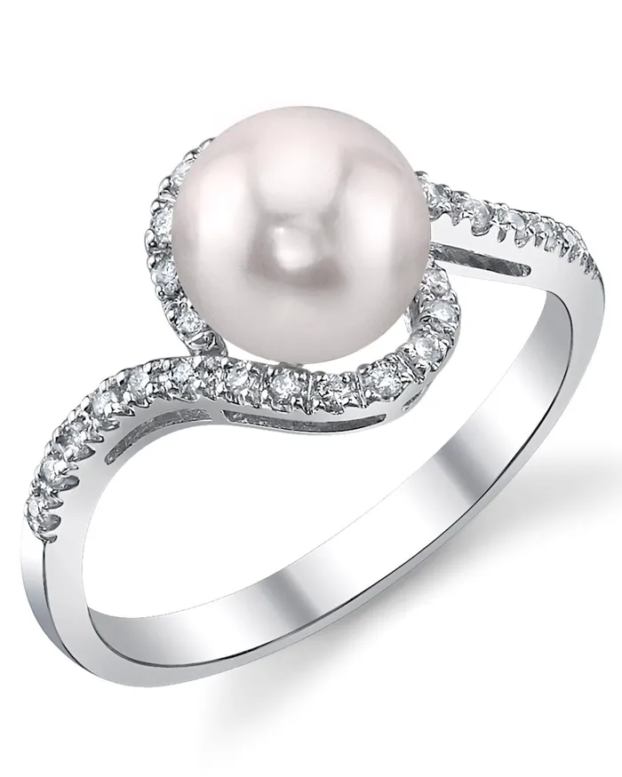 Rings spt Akoya Pearl Diamond Cheryl Ring