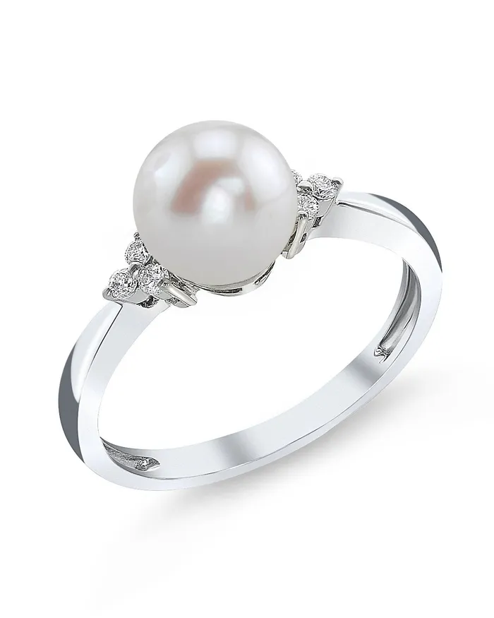 Rings spt Freshwater Pearl Diamond Grace Ring