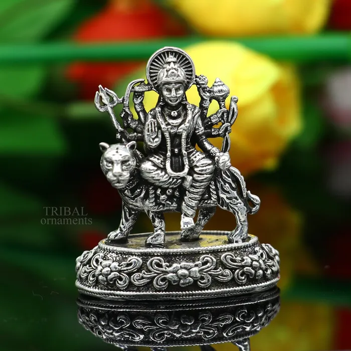 Rings TRIBAL ORNAMENTS 925 Sterling silver Goddess durgabhawani maa Pooja Articles statue handcrafted decorative statue sculpture amazing gifting Art489 Rings TRIBAL ORNAMENTS 925 Sterling silver Goddess durgabhawani maa Pooja Articles statue handcrafted decorative statue sculpture amazing gifting Art489