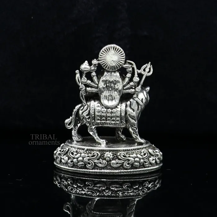 Rings TRIBAL ORNAMENTS 925 Sterling silver Goddess durgabhawani maa Pooja Articles statue handcrafted decorative statue sculpture amazing gifting Art489