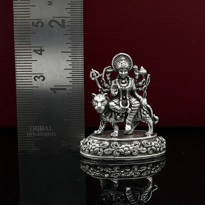 Rings TRIBAL ORNAMENTS 925 Sterling silver Goddess durgabhawani maa Pooja Articles statue handcrafted decorative statue sculpture amazing gifting Art489