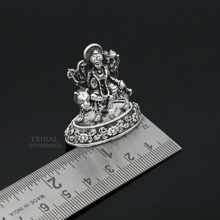 Rings TRIBAL ORNAMENTS 925 Sterling silver Goddess durgabhawani maa Pooja Articles statue handcrafted decorative statue sculpture amazing gifting Art489