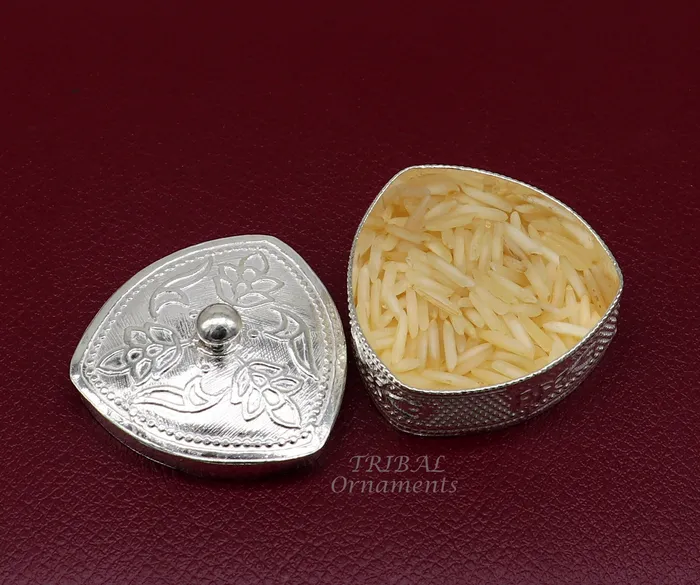 Rings TRIBALORNAMENT 925 sterling silver trinket box kajal boxcasket box bridal polygon shape sindur box collection container box eyeliner box gifting stb399 Rings TRIBALORNAMENT 925 sterling silver trinket box kajal boxcasket box bridal polygon shape sindur box collection container box eyeliner box gifting stb399