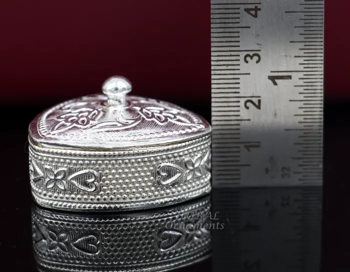 Rings TRIBALORNAMENT 925 sterling silver trinket box kajal boxcasket box bridal polygon shape sindur box collection container box eyeliner box gifting stb399 Rings TRIBALORNAMENT 925 sterling silver trinket box kajal boxcasket box bridal polygon shape sindur box collection container box eyeliner box gifting stb399