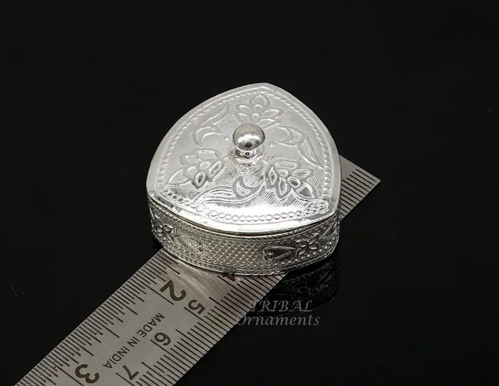 Rings TRIBALORNAMENT 925 sterling silver trinket box kajal boxcasket box bridal polygon shape sindur box collection container box eyeliner box gifting stb399 Rings TRIBALORNAMENT 925 sterling silver trinket box kajal boxcasket box bridal polygon shape sindur box collection container box eyeliner box gifting stb399