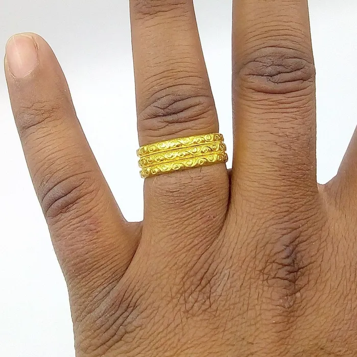 Rings Vintage antique design 22k yellow gold handmade ring band fabulous indian tribal unisex jewelry GR001 TRIBAL ORNAMENTS Rings Vintage antique design 22k yellow gold handmade ring band fabulous indian tribal unisex jewelry GR001 TRIBAL ORNAMENTS