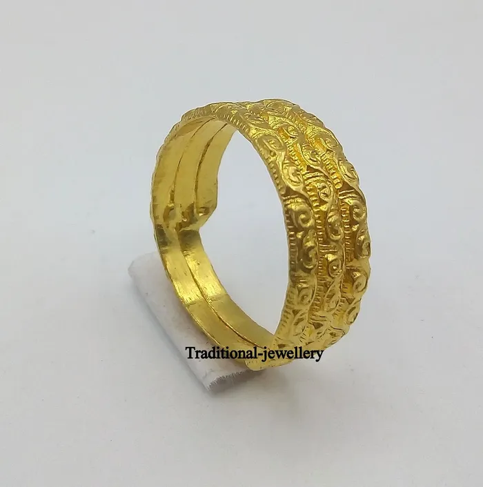 Rings Vintage antique design 22k yellow gold handmade ring band fabulous indian tribal unisex jewelry GR001 TRIBAL ORNAMENTS Rings Vintage antique design 22k yellow gold handmade ring band fabulous indian tribal unisex jewelry GR001 TRIBAL ORNAMENTS