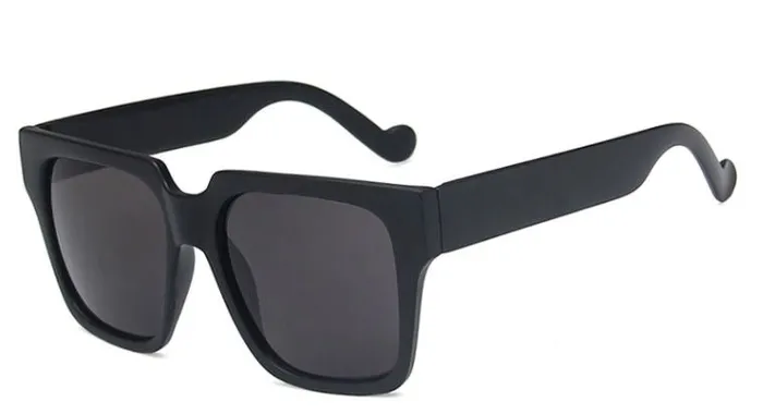 S22 Flat Black Frame Sunglasses POLLY Rings