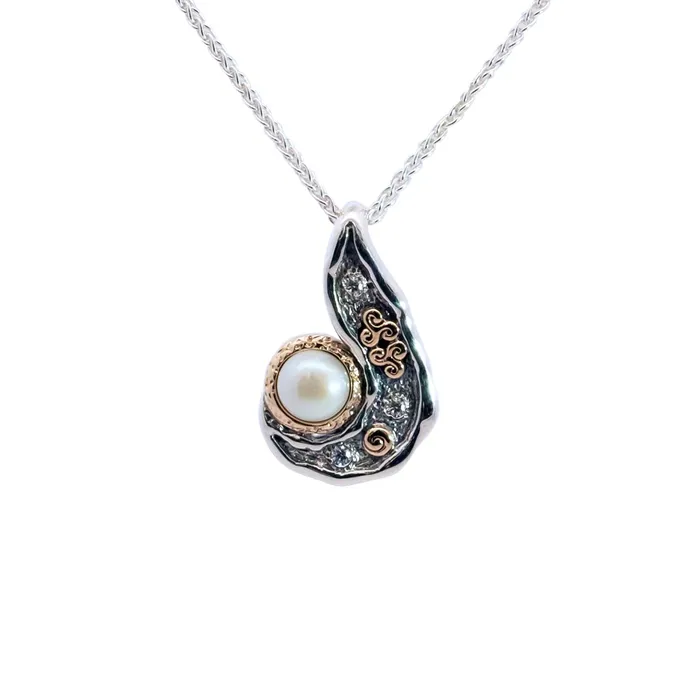 Silver 10K Gold Aphrodite Pendant Keith Jack Necklaces