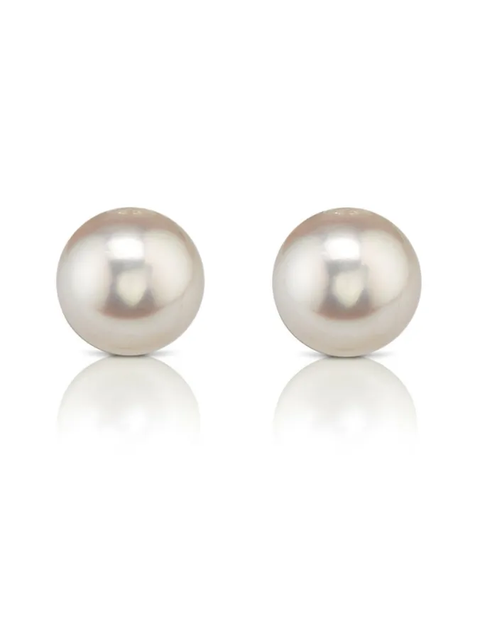 spt Earrings 9510mm Hanadama Akoya Round Pearl Stud Earrings