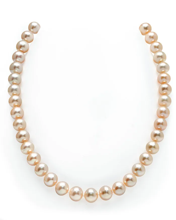 spt Necklaces 95105mm Peach Freshwater Pearl Necklace AAA Quality
