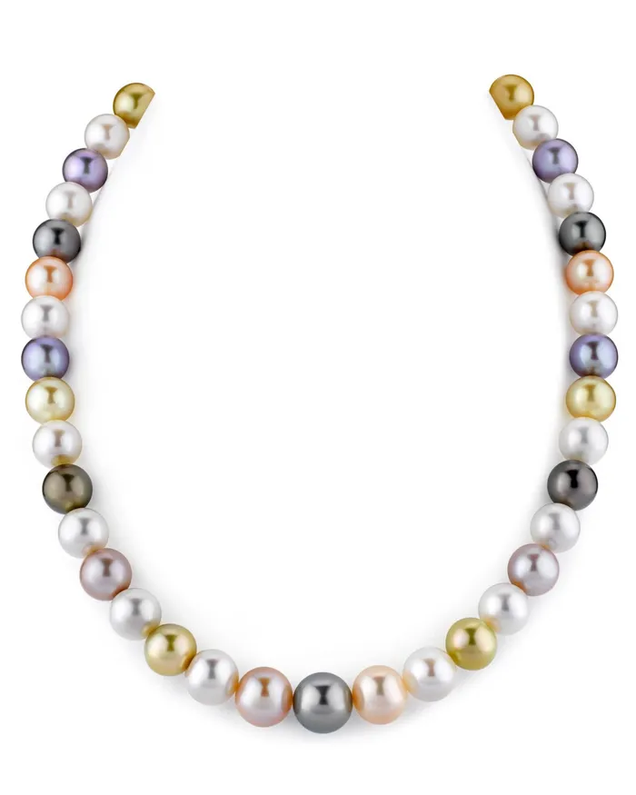 spt Necklaces MultiColor Tahitian South Sea Freshwater Pearl Necklace 90110mm AAA Quality spt Necklaces MultiColor Tahitian South Sea Freshwater Pearl Necklace 90110mm AAA Quality