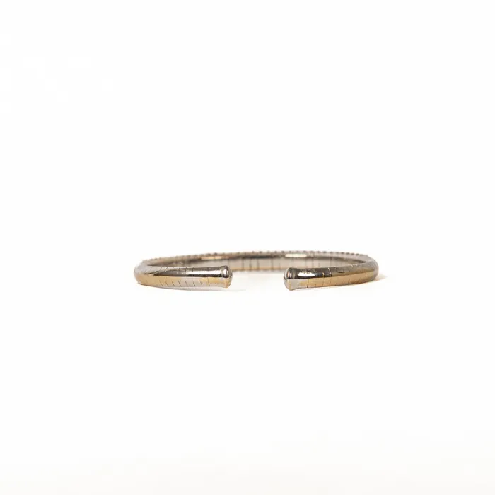 STORE 5a Earrings PreOwned Brown White Diamond Cuff