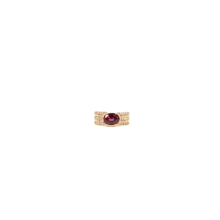 STORE 5a Rings PreOwned Garnet and Diamond Ring