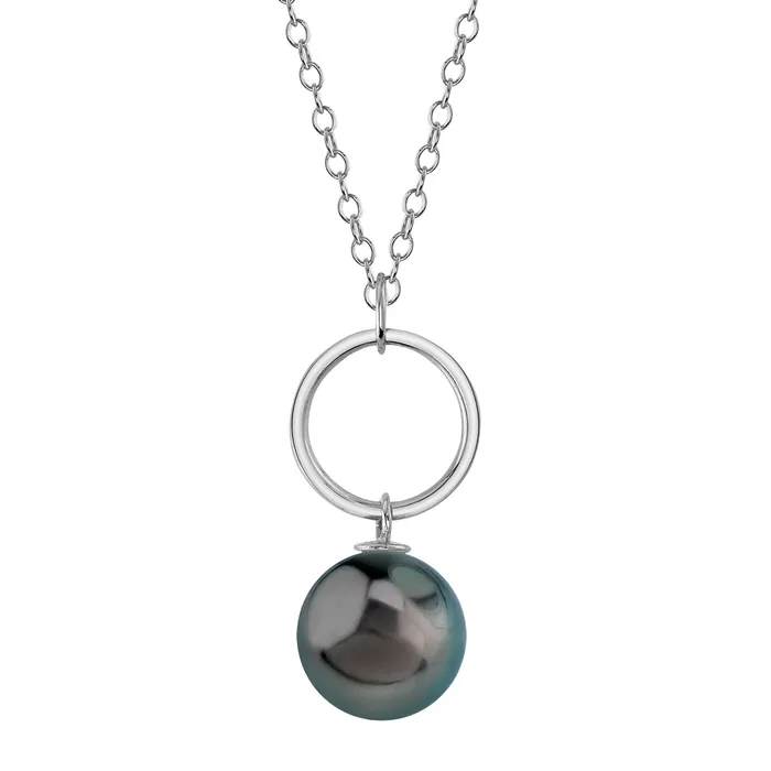 Tahitian South Sea Pearl Diamond Deena Pendant spt Necklaces