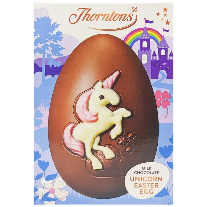Thorntons Milk Chocolate Unicorn Egg 151g Ramsden International Earrings