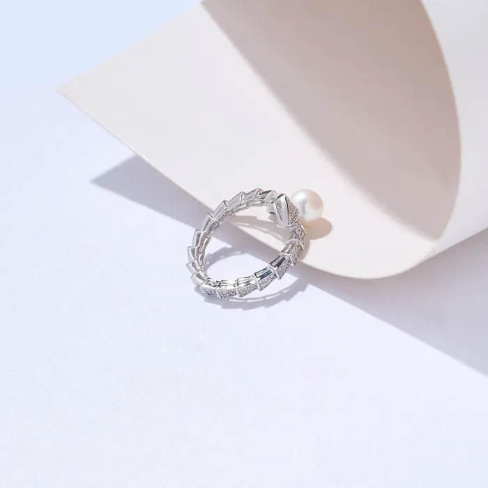 Top Grade Freshwater Pearl Ring WR00324 SAFARI Pearly Lustre Rings